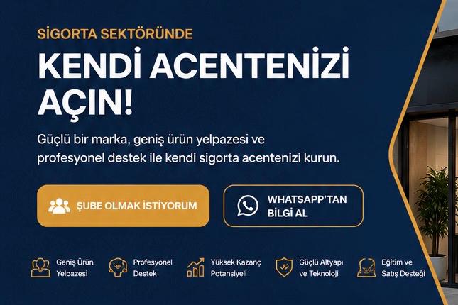 Sigorta şubesi açmak için aranan nitelikler